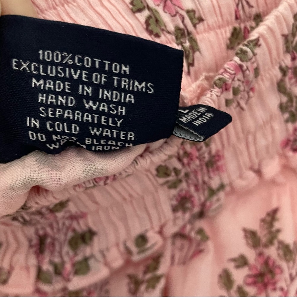 Madison Mathews Pink Tiered Ruffle Skirt Cottagecore coastal. 21 - Picture 4 of 7